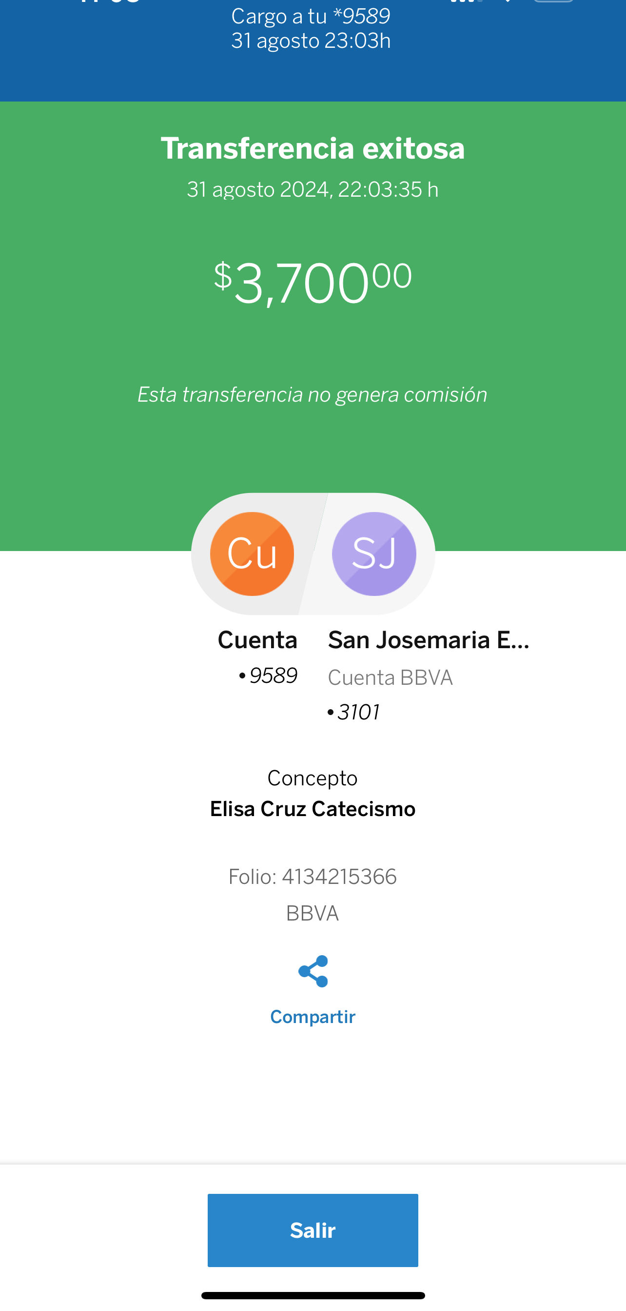 Comprobante de pago