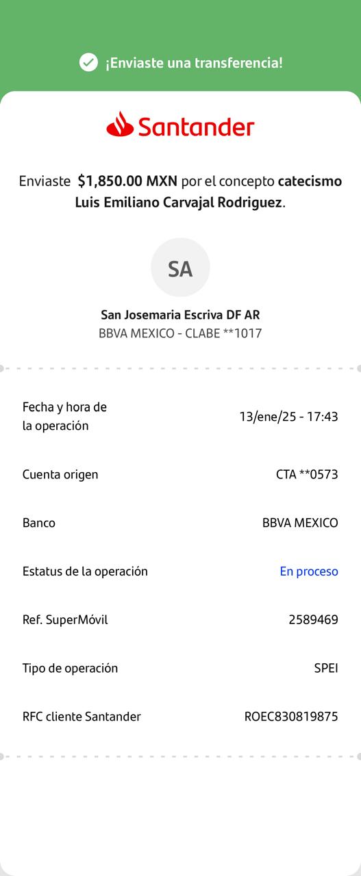 Comprobante de pago