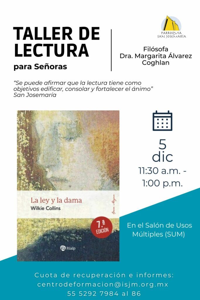 Taller de Lectura para señoras-Libro mes de diciembre