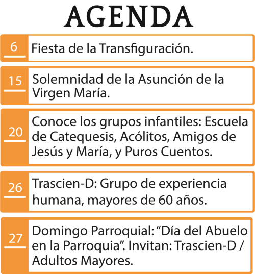 Agenda agosto